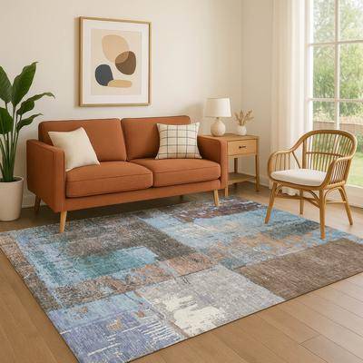 Addison Rugs Premium Washable Super Soft Contemporary Geo Mayfield Rug