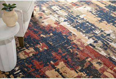 Grand Bazaar Stirling Machine Made Abstract Modern Area Rug