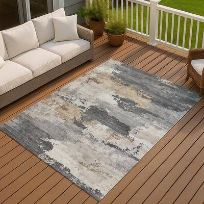Addison Rugs Machine Washable Indoor/ Outdoor Modern Layers Chantille Rug