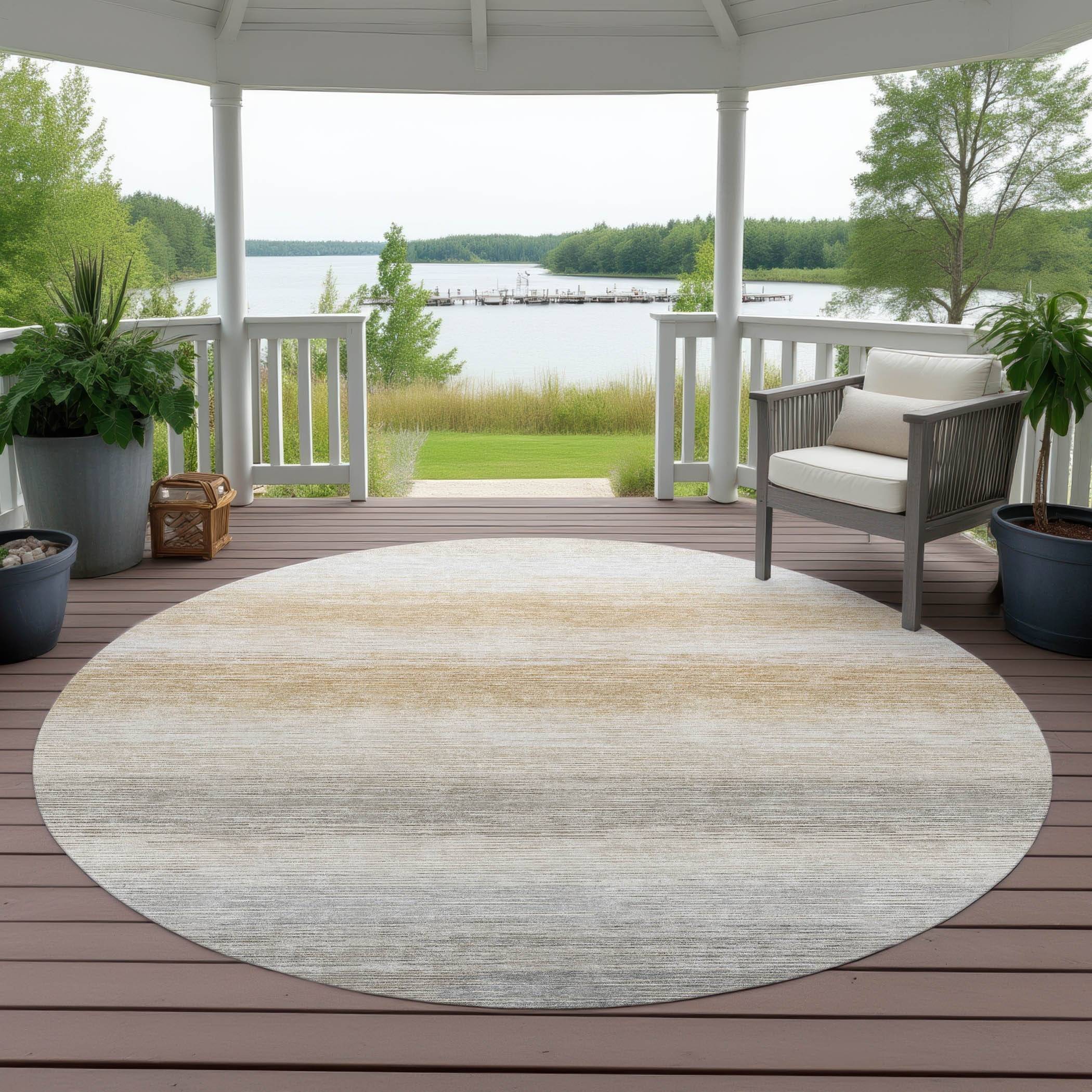 Addison Rugs Machine Washable Indoor/ Outdoor Ombre Lyman Chantille Rug