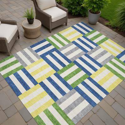Addison Rugs Machine Washable Indoor/ Outdoor Modern Hatch Chantille Rug