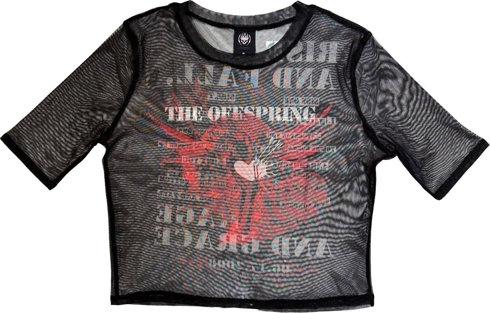 ROCK OFF The Offspring Rise & Fall Crop Top - Black
