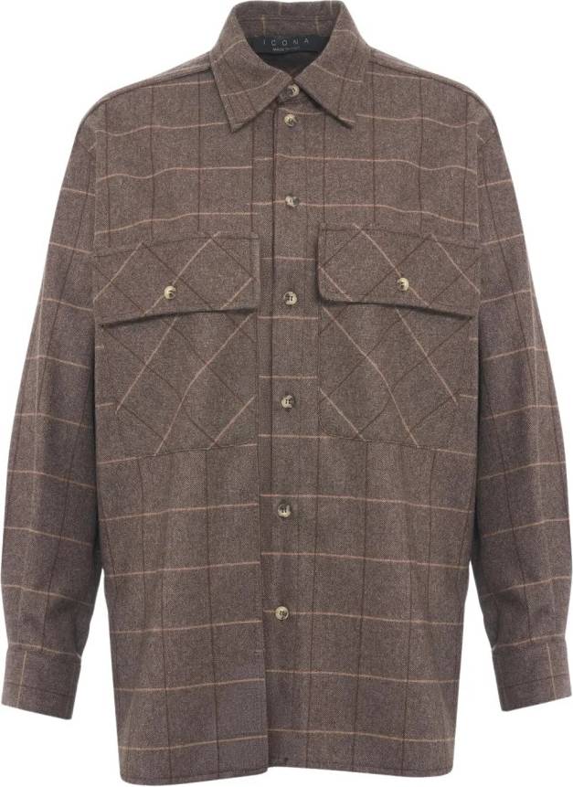 KAOS Oversized Rutig Skjorta