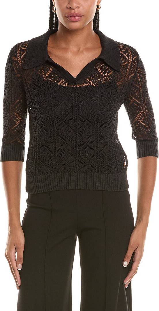 Joseph Ribkoff Mesh Sweater