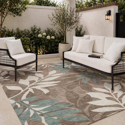 Addison Rugs Machine Washable Indoor/ Outdoor Floral Belle Chantille Rug
