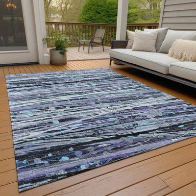 Addison Rugs Machine Washable Indoor/Outdoor Abstract Stripes Chantille Rug