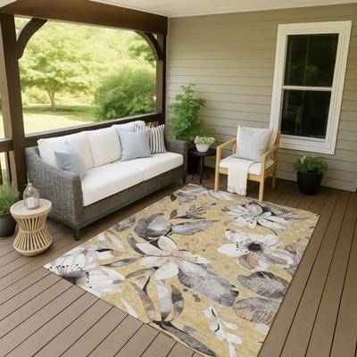 Addison Rugs Machine Washable Indoor/ Outdoor Floral Chantille Rug