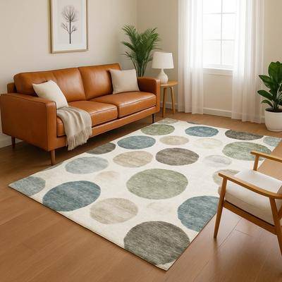 Addison Rugs Premium Washable Super Soft Modern Bubbles Mayfield Rug