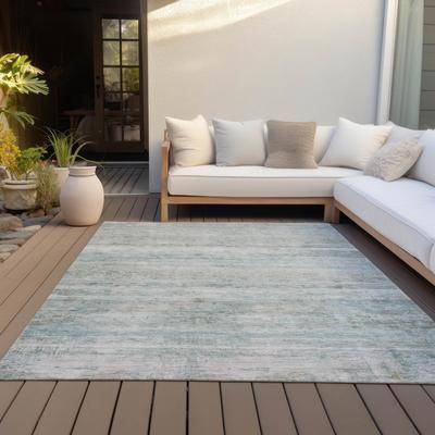 Addison Rugs Machine Washable Indoor/Outdoor Watercolor Ombre Chantille Rug