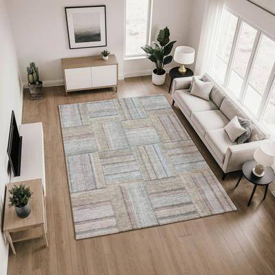 Addison Rugs Premium Washable Super Soft Geo Square Mayfield Rug