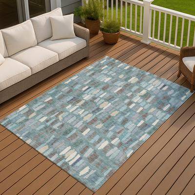 Addison Rugs Machine Washable Indoor/ Outdoor Modern Mosaic Chantille Rug