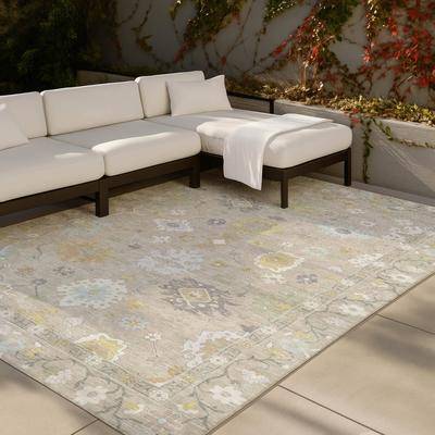 Addison Rugs Machine Washable Indoor/ Outdoor Traditional Paonia Chantille Rug