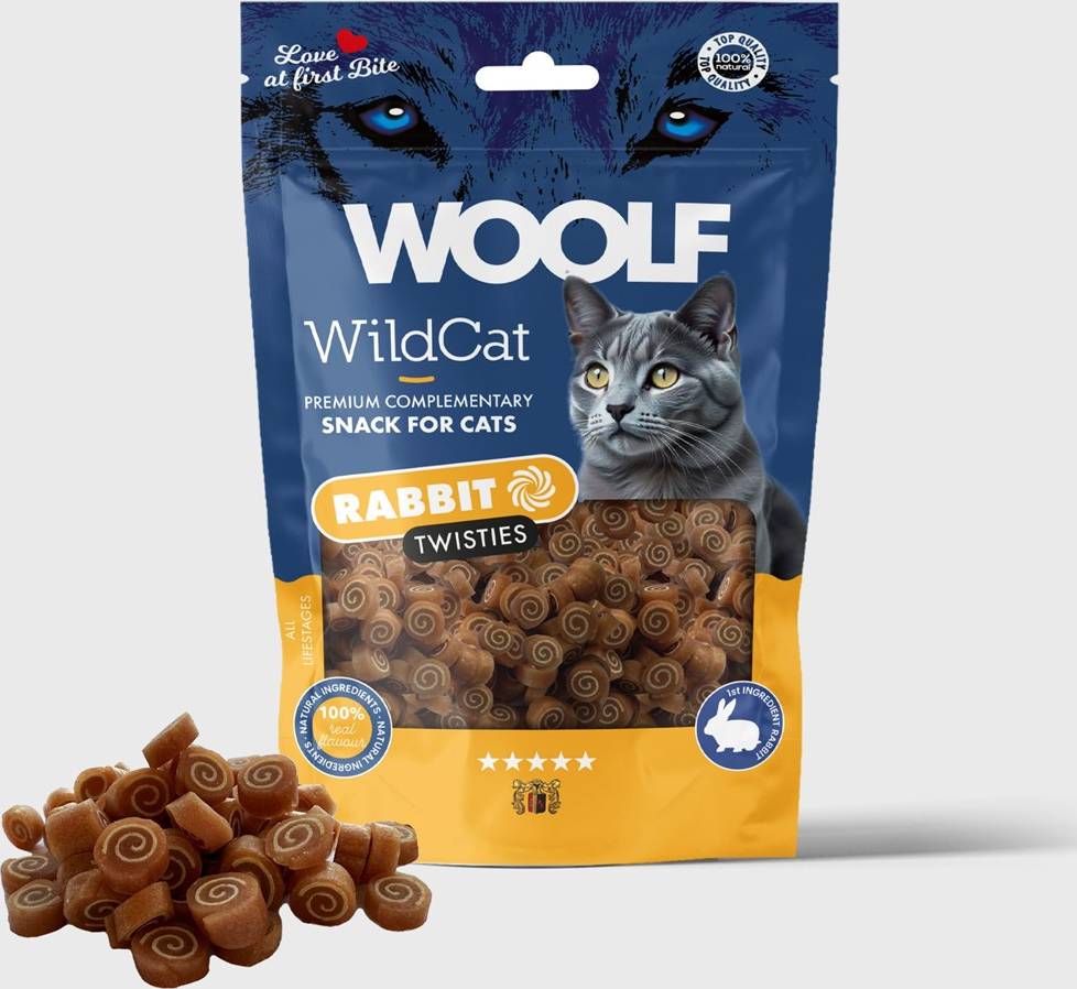Woolf WildCat Rabbit Twisties 50 g