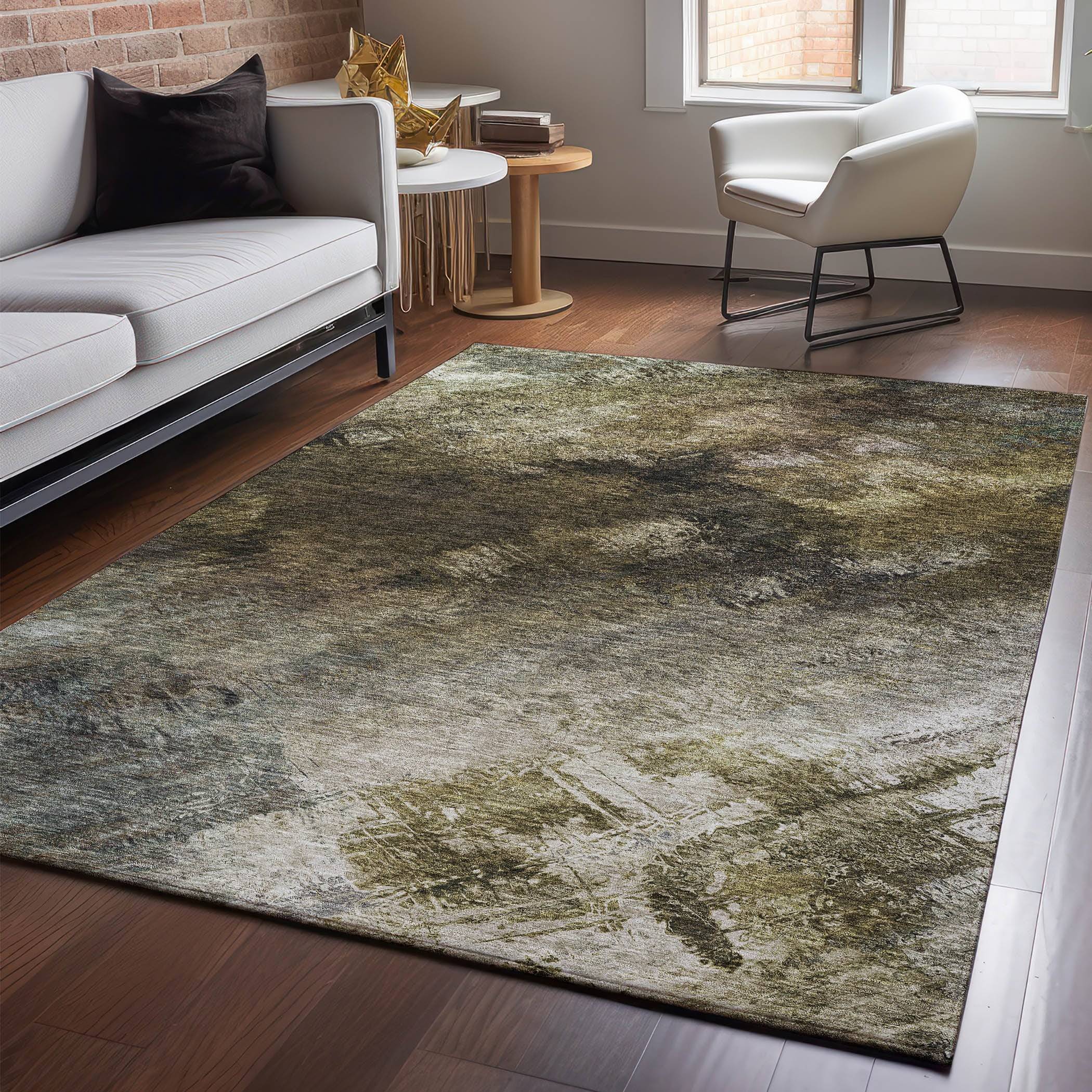 Addison Rugs AMF590CH9X12 Abstract Mayfield Rug 9 x 12 Ft Brown