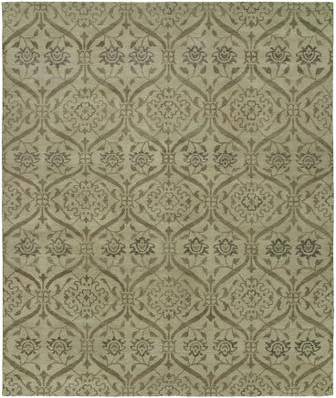 Kalaty Hand-Knotted Wool Area Rug - Transitional Gray