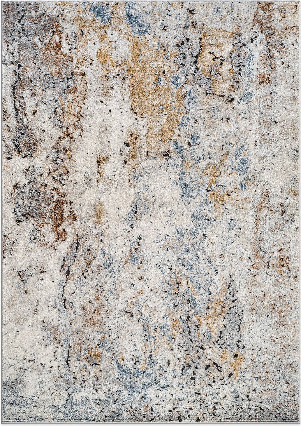 World Rug Gallery Multi-Tonal Abstract Area 4 x 6 Ft Multicolor