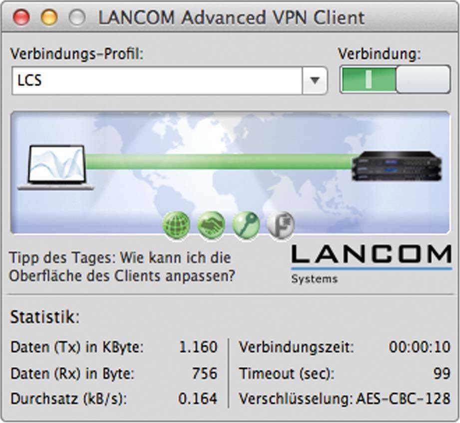 Lancom Advanced VPN Client Programvara 10 Användare - MAC
