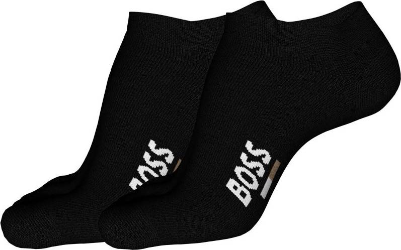 BOSS Iconic Logo Ankelstrømper 2-pak - Sort