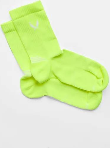 SOC RUN Crew Sock Alla Strumpor - Yellow