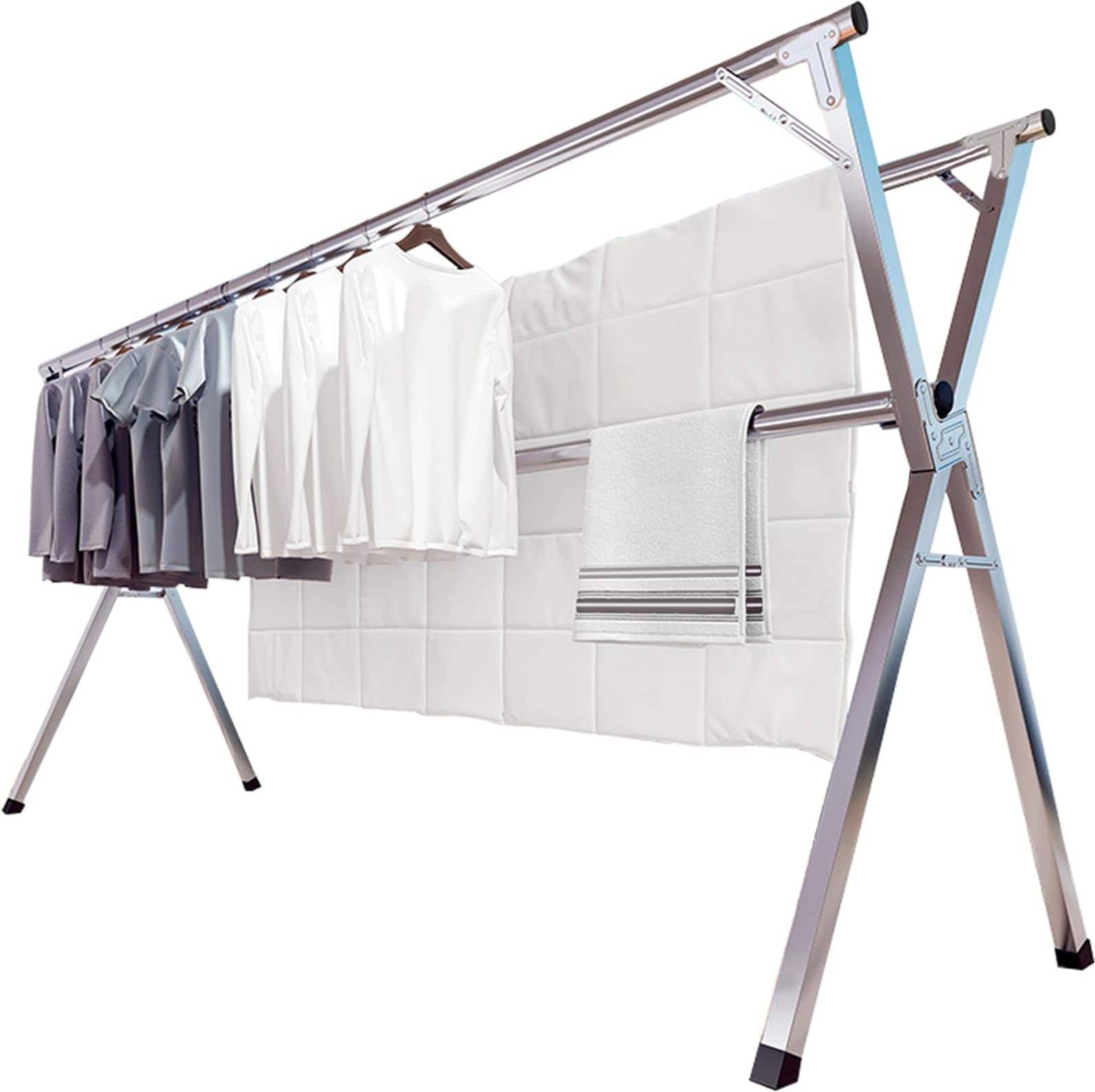 Clothes drying rack Linder Folding Group Inc Clothes Drying Rack 79"