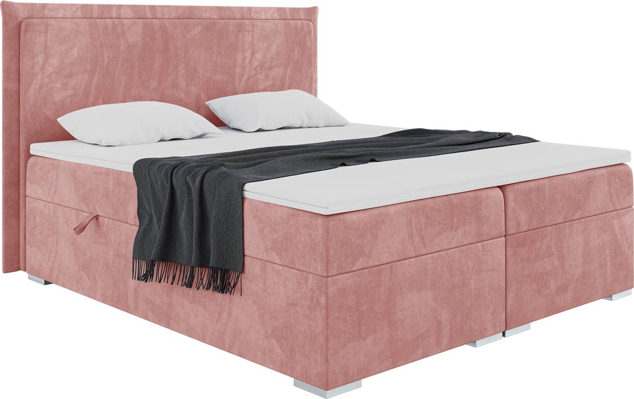 Boxspringbett 180 x 200 MEBLINI TORESS Boxspringbett 180 x 200 H4 - Rosa Boxspringbett