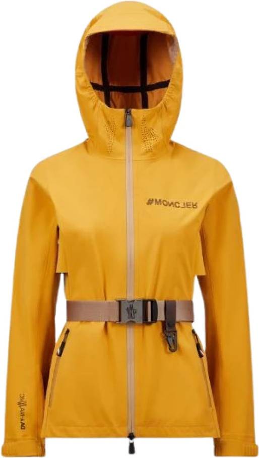 Moncler Fex Hooded Shell Jacket - Yellow
