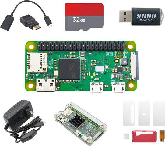Viewsonic Raspberry Pi Zero WH 8 in 1 Starter Kit 32 GB 2 Cases