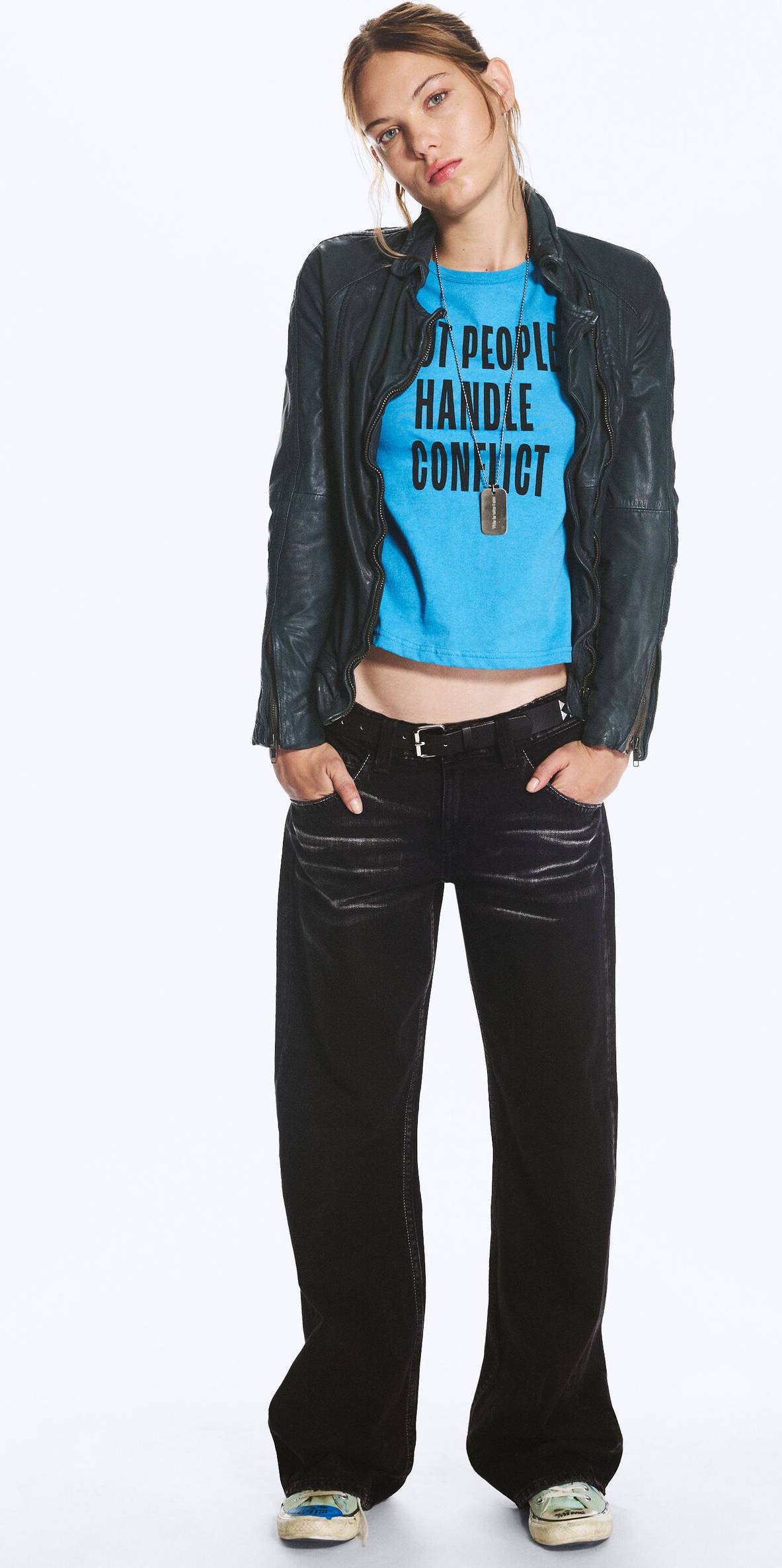 Messy Low Rise Regular Straight Jeans