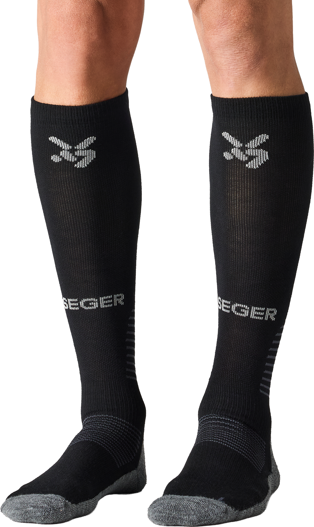Seger Advanced Wool Compression - Svart