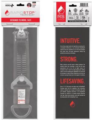 Aero Healthcare RAPIDSTOP RST100R Tourniquet - Black