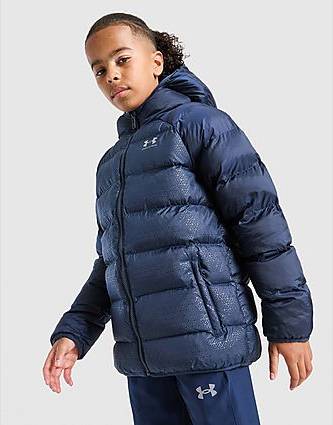 Under Armour Embossed Razor Bubble Jacket Junior - Blue
