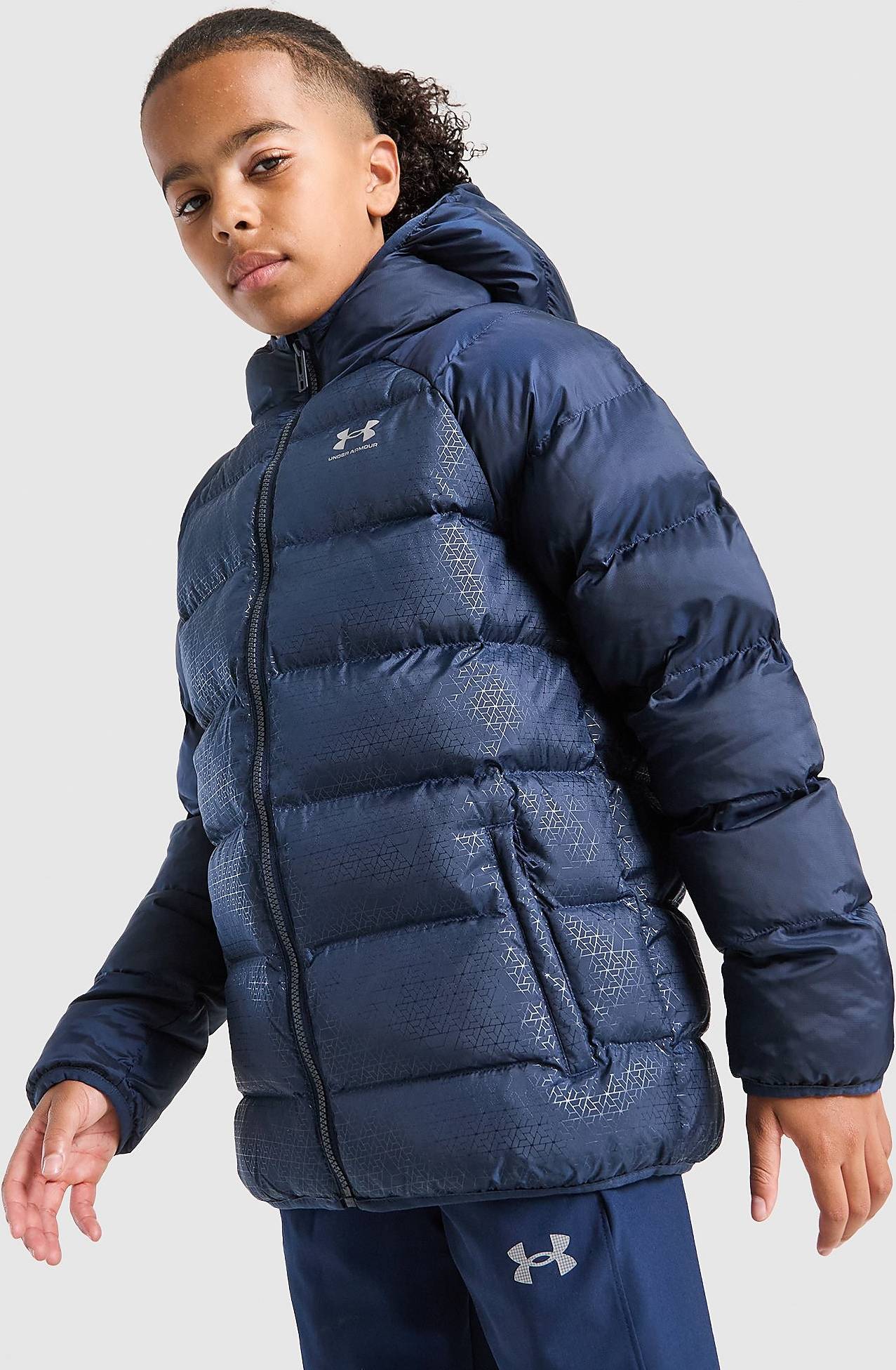 Under Armour Embossed Razor Bubble Jacket Junior - Blue