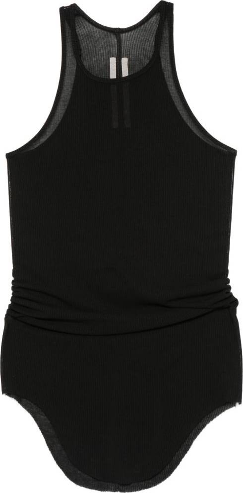 Rick Owens Basic Rib Tank Top - Black