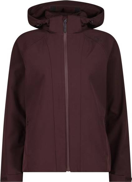 CMP Zip Hood Stretch Softshelljacka - Brun