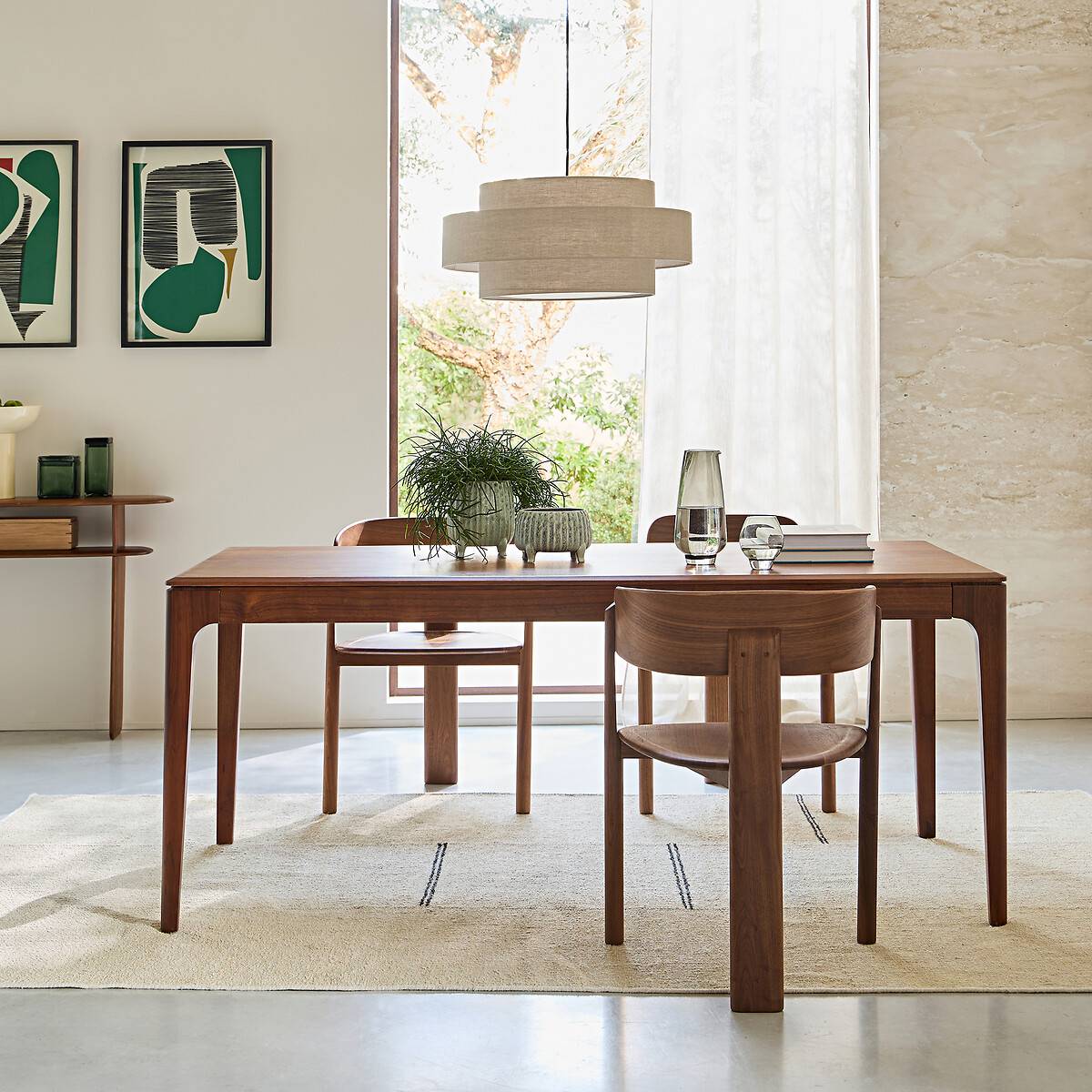 AM.PM Sanara Solid Extendable Table - Walnut