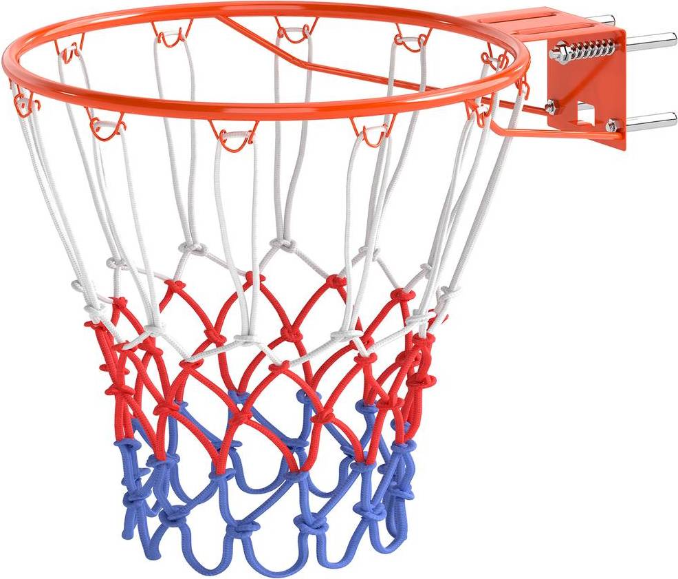 Wall mounted basketball hoop Sportnow Basketball Rim 19" - Red
