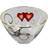 Nybro Crystal Heart Golden Ink Skål 21.5cm