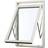 SP Fönster Balans PLUS 05-08 Aluminium Vridfönster 3-glasfönster 50x80cm