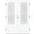 Diplomat Estelle Q Ytterdörr Maskinantikt glas S 0502-Y V (140x200cm)