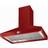 Falcon Super Extract Hood 90cm, Red