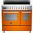 Bertazzoni PRO90 5I MFE D AR T Orange, Black