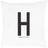 Design Letters H Hovedpudebetræk Sort (60x50cm)