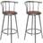 vidaXL 60560 Brown Barstol 99cm 2stk