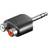 Wentronic 2RCA-6.3mm M-F Adapter