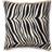 Classic Collection Zebra Coussin de Décoration Complet Noir (50x50cm)
