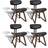 vidaXL 270550 4-pack Køkkenstol 4stk