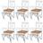 vidaXL 271497 6-pack Kitchen Chair 2pcs