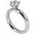 Astrid & Agnes Gaia Enya Ring - Silver/Transparent