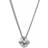 Astrid & Agnes Ida Short Necklace - Silver/Transparent