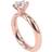 Astrid & Agnes Gaia Enya Ring - Rose Gold/Transparent